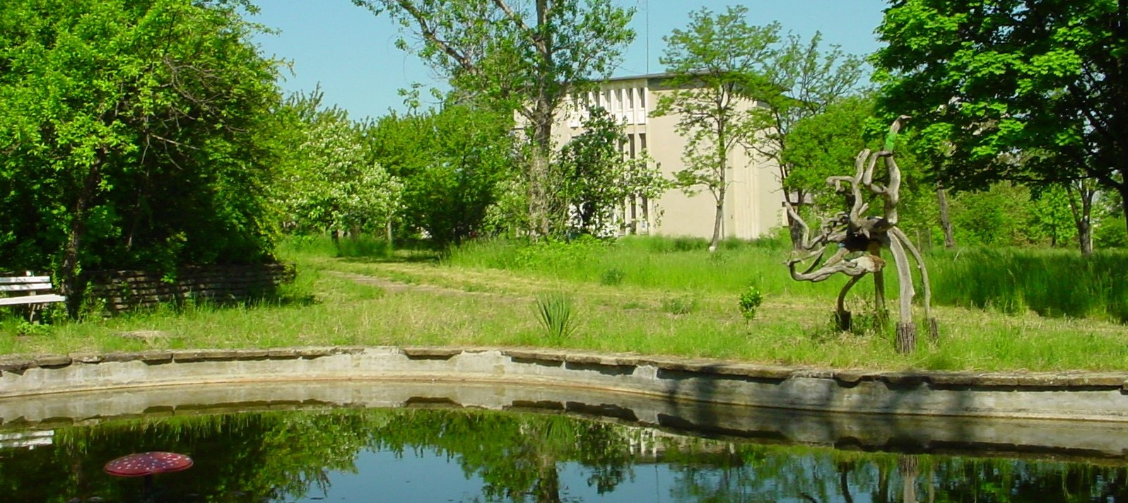 INRNE lake and Theory building